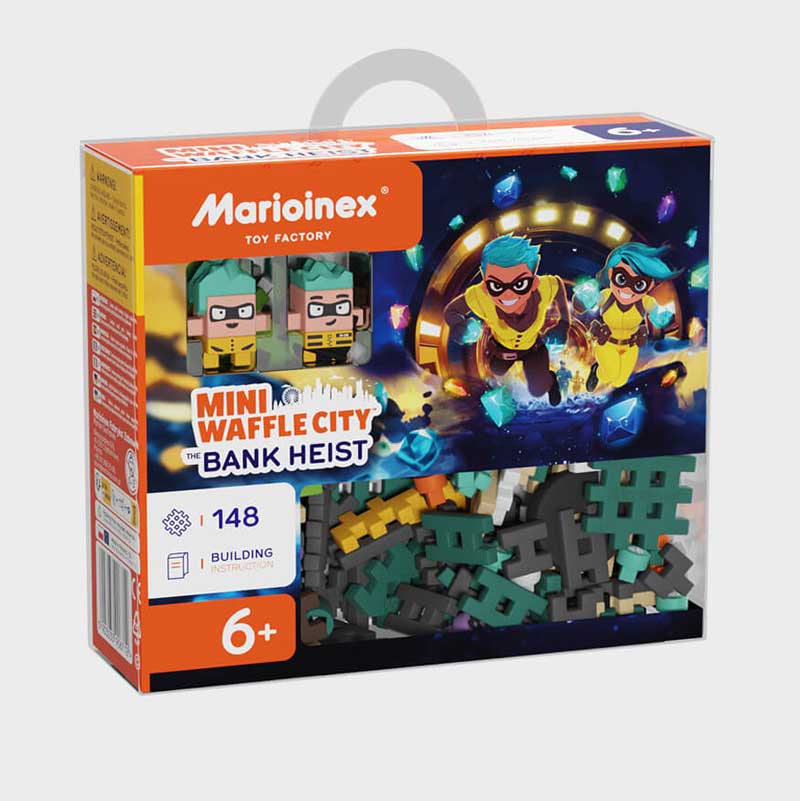 Marioinex Mini Waffle Constructor "Bank Robbery", 148 pieces