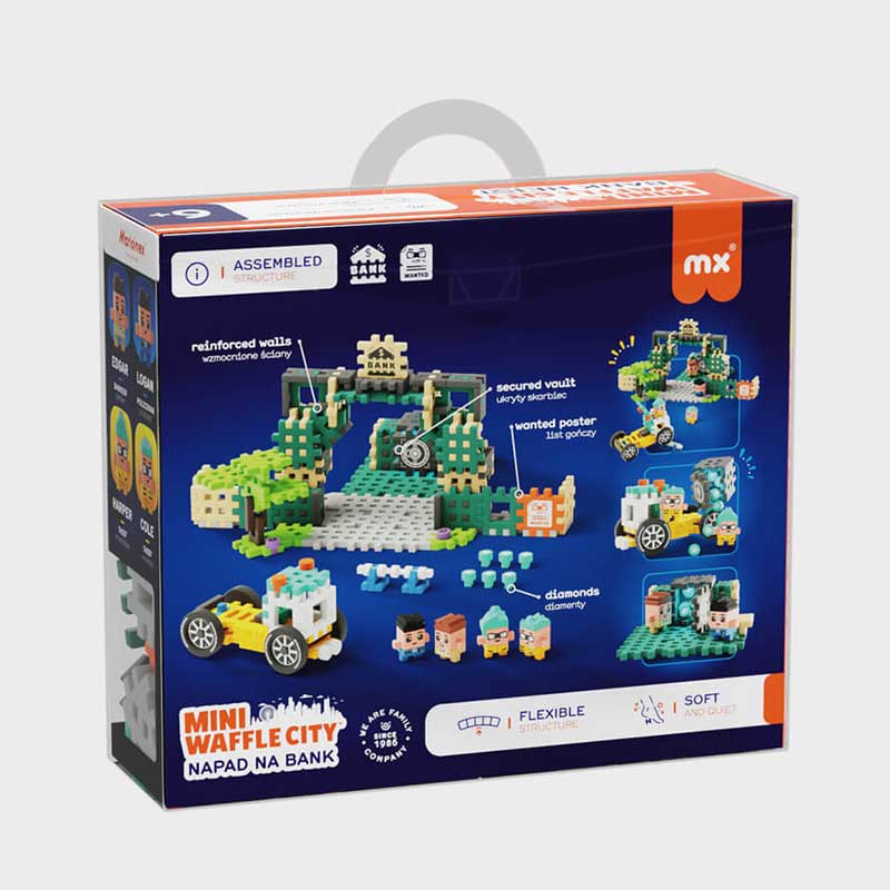 Marioinex Mini Waffle Constructor "Bank Robbery", 148 pieces