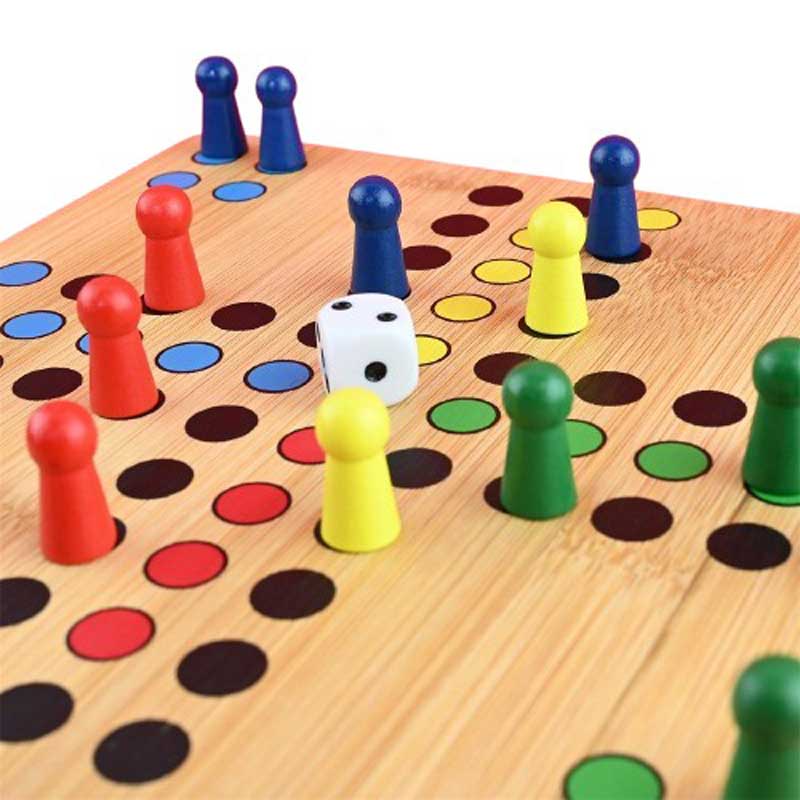 Board game "Don't be angry, man" made of wood, 22 cm