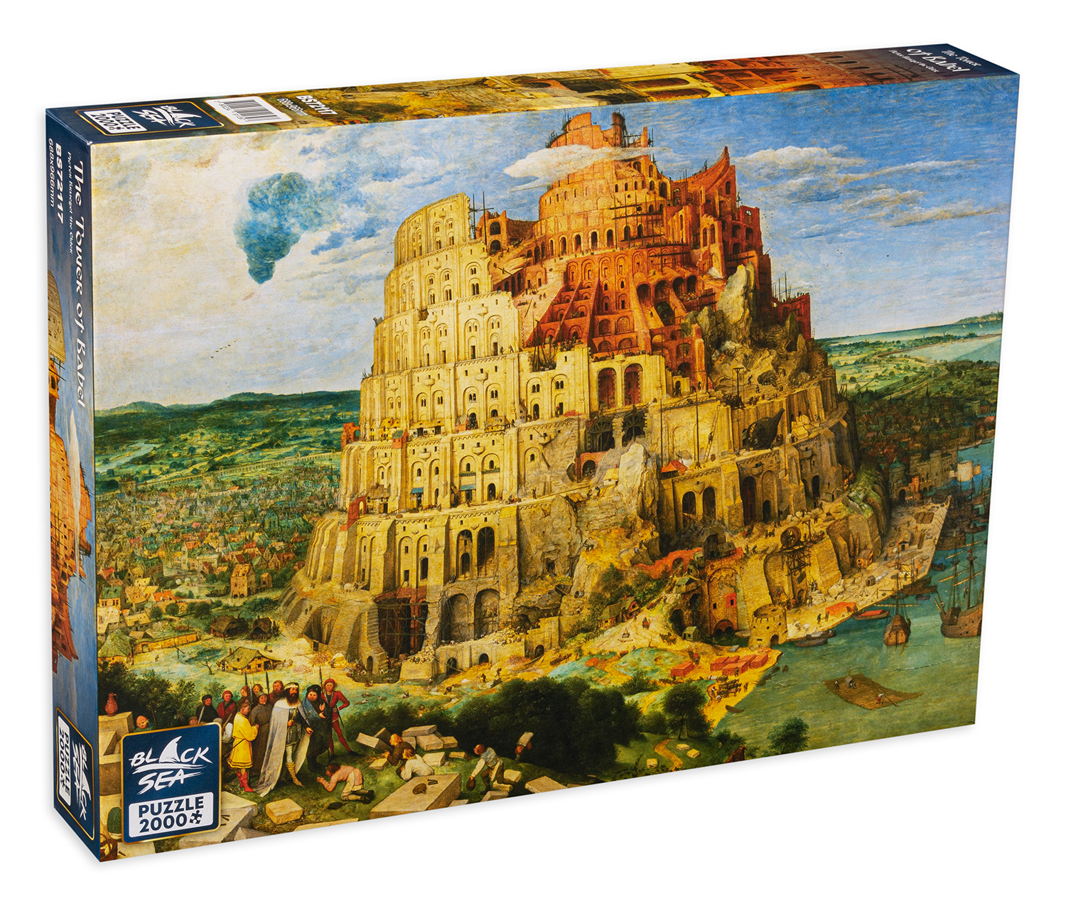 2000 Piece Black Sea Puzzle - The Tower of Babel, Pieter Bruegel the Elder