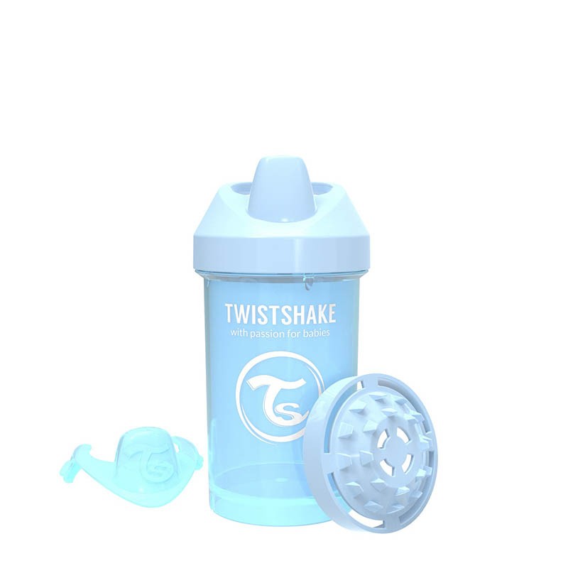 Transition cup Twistshake 300 ml 8+ months light blue