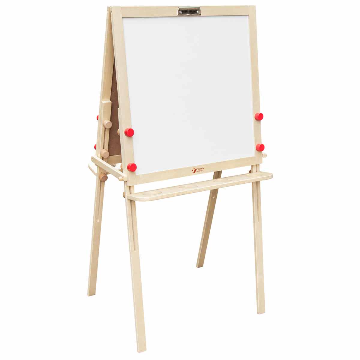 Adjustable teacher's double-sided drawing and writing board