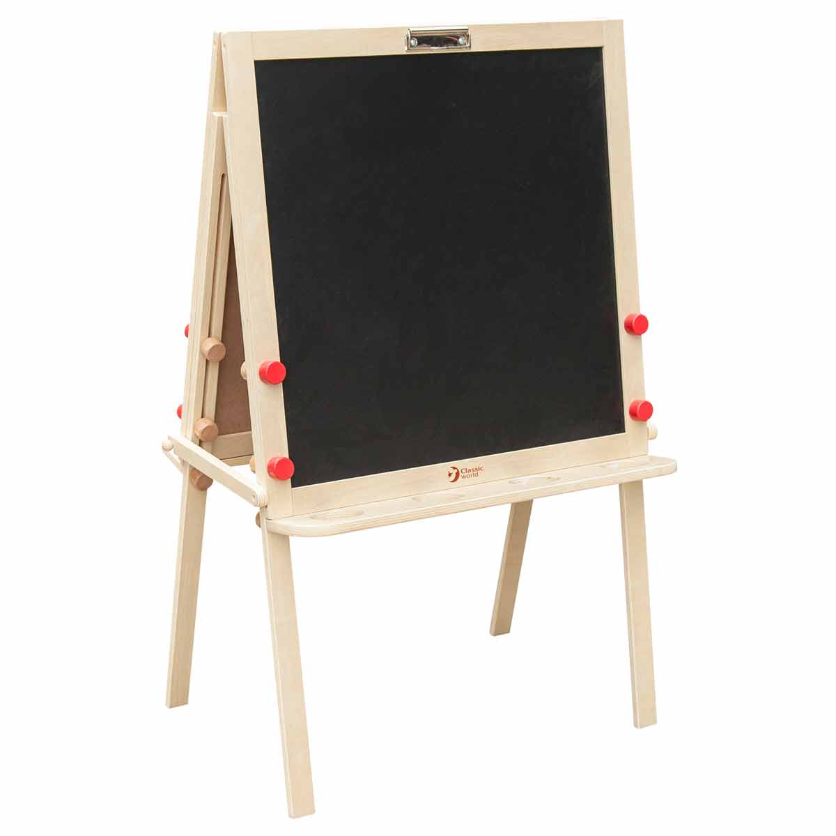Adjustable teacher's double-sided drawing and writing board