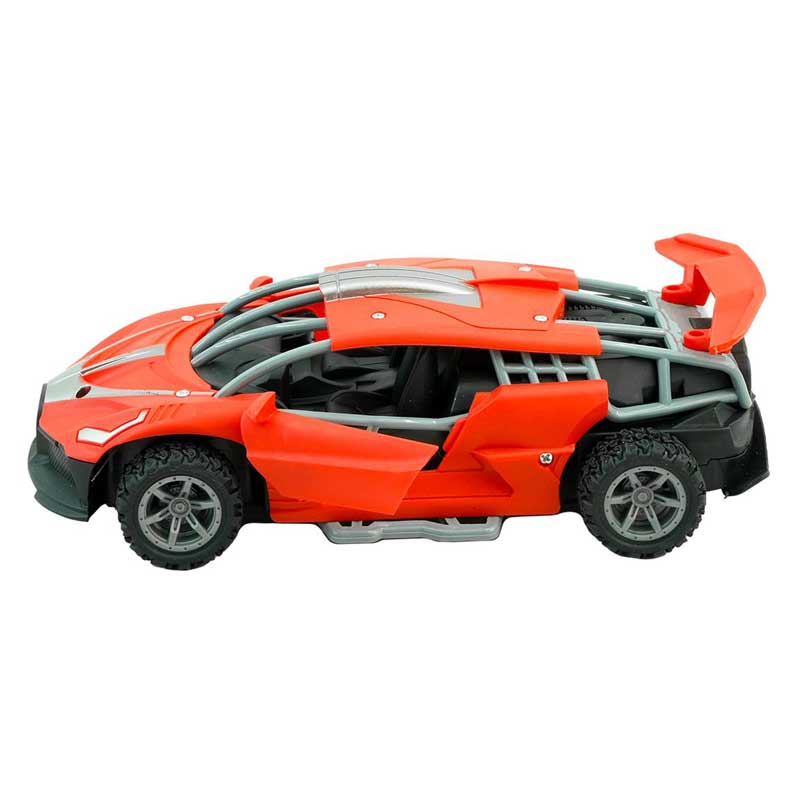 Racing car with RC control, LED lights and smoke 1:24