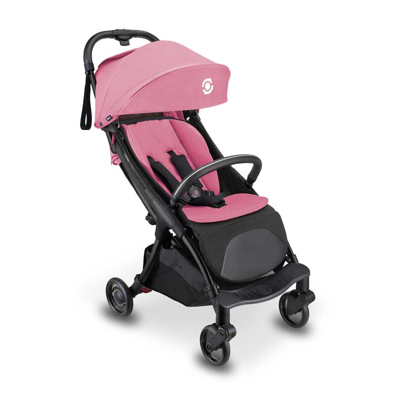 Foldable baby stroller GLOBBER STROLL LITE in pastel pink color