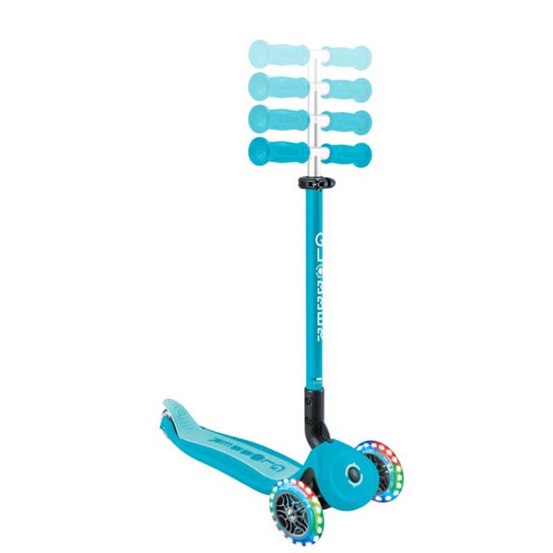 Folding scooter 5 in 1 GLOBBER GO UP ACTIVE LIGHTS 360° - aqua