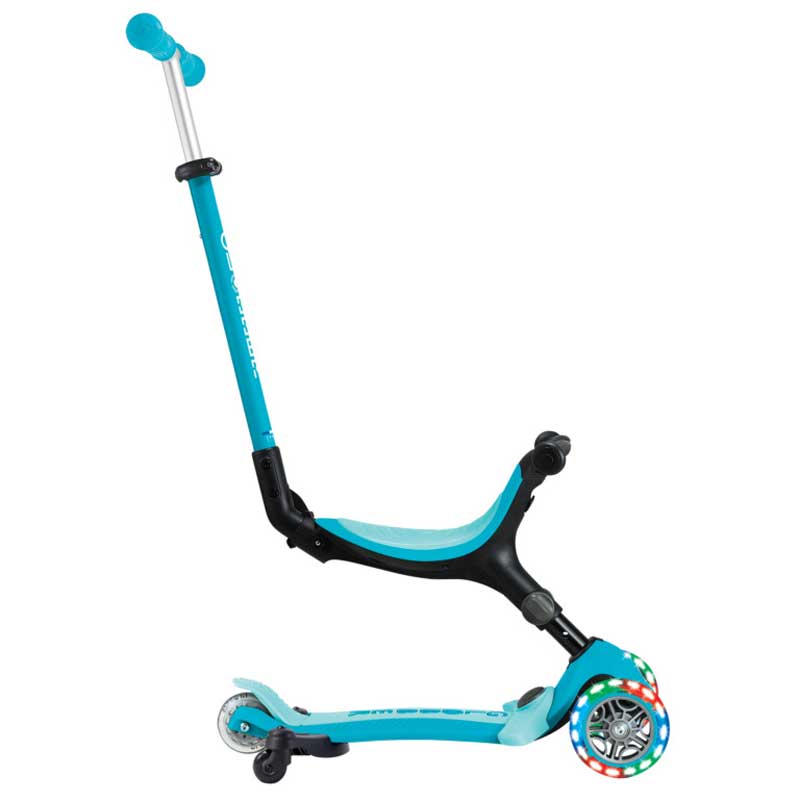 Folding scooter 5 in 1 GLOBBER GO UP ACTIVE LIGHTS 360° - aqua