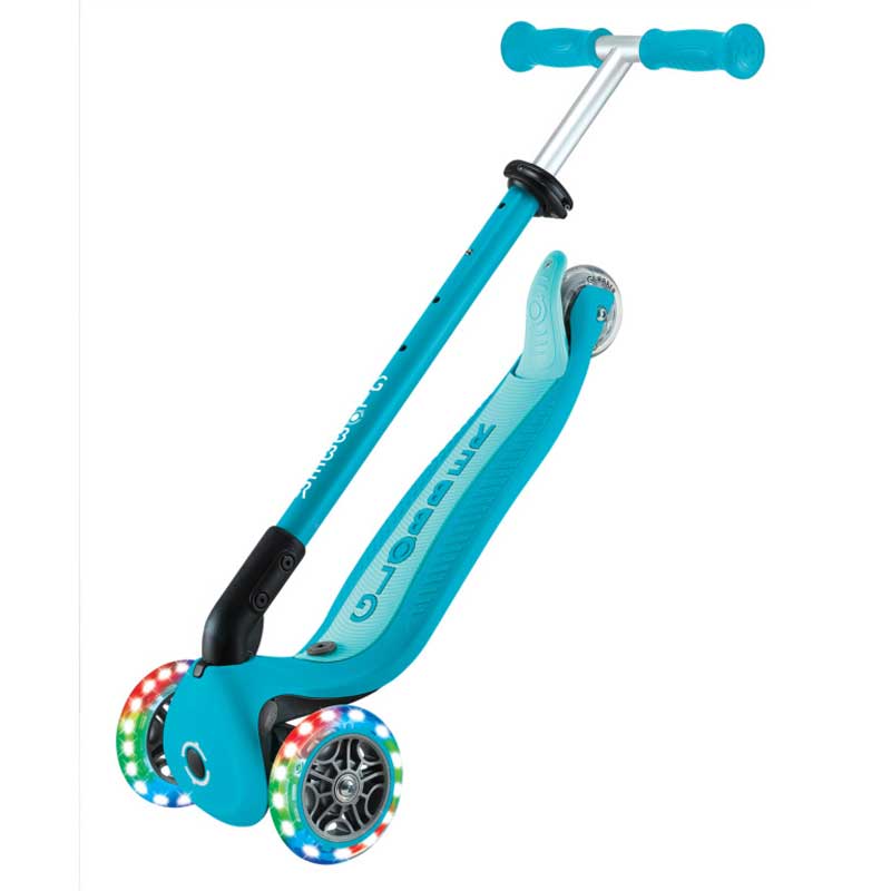Folding scooter 5 in 1 GLOBBER GO UP ACTIVE LIGHTS 360° - aqua