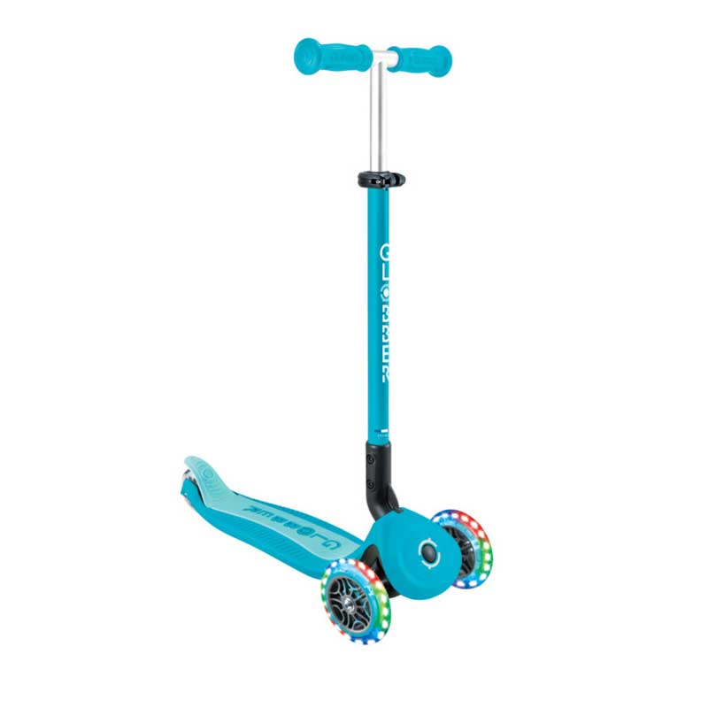 Folding scooter 5 in 1 GLOBBER GO UP ACTIVE LIGHTS 360° - aqua