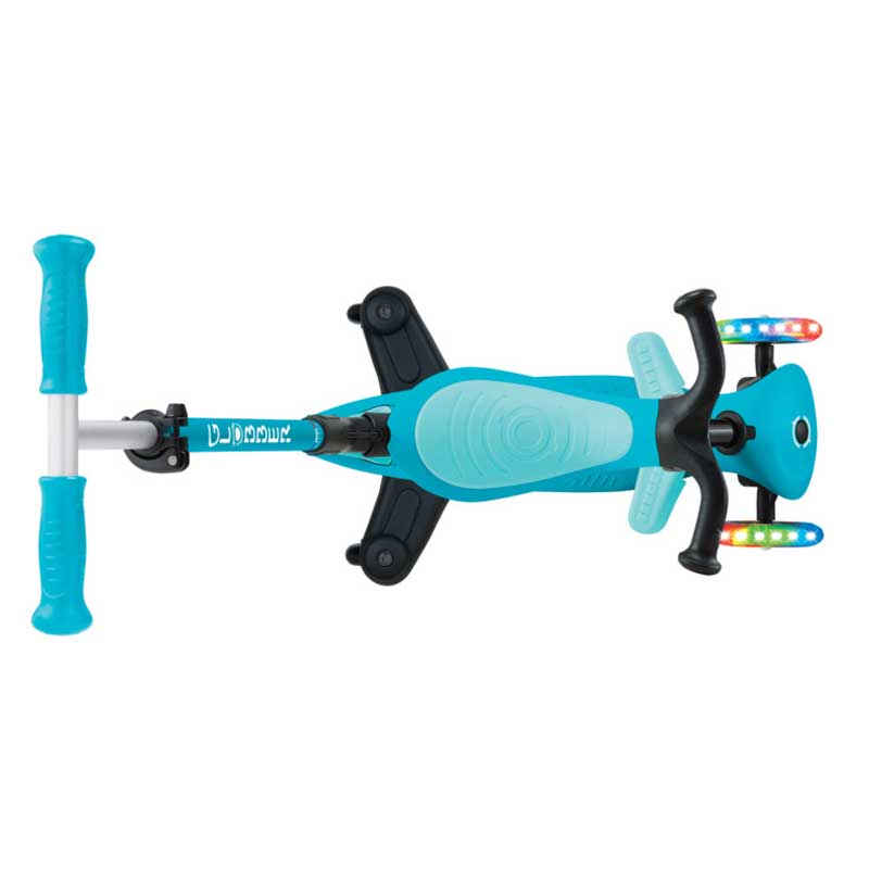 Folding scooter 5 in 1 GLOBBER GO UP ACTIVE LIGHTS 360° - aqua