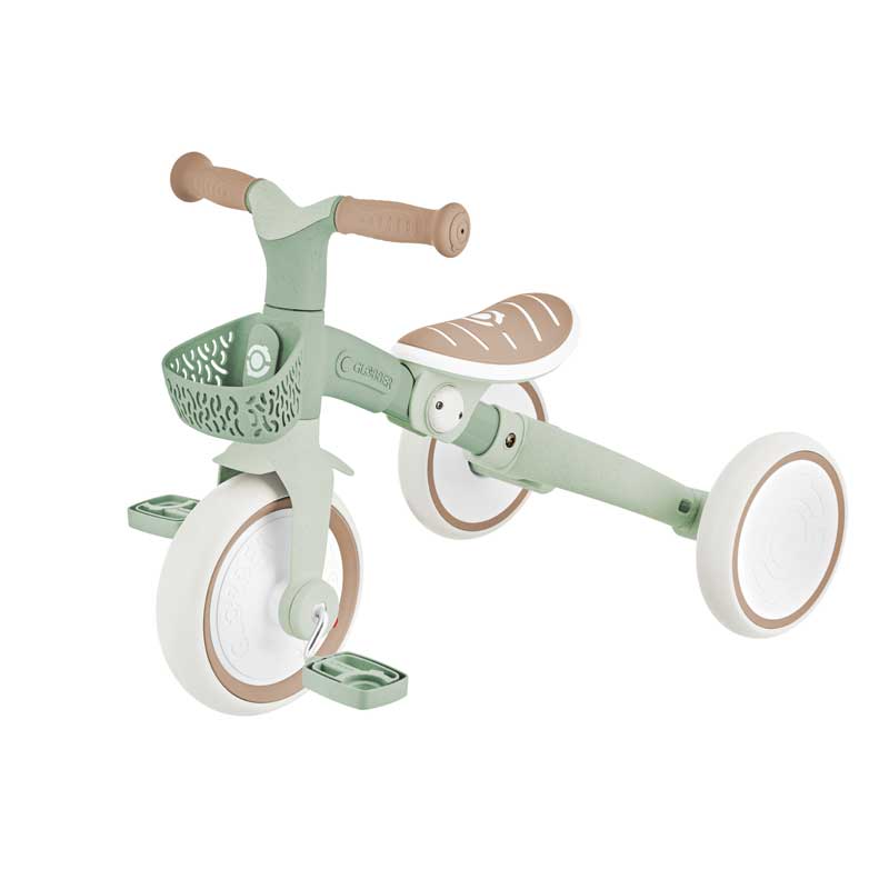 Триколка с родителски контрол 3 в 1 GLOBBER LEARNING TRIKE PLUS, мента