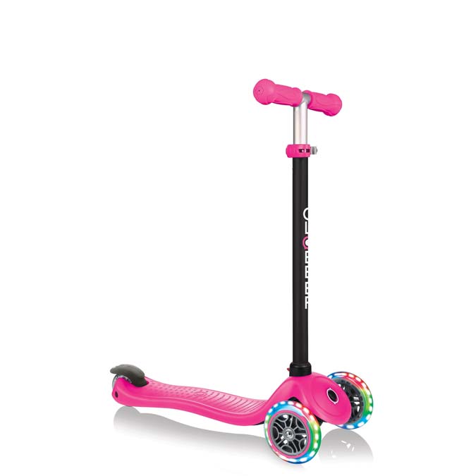 Тротинетка Globber 4 в 1 със стабилизатор, GO UP Sporty Lights - Розова