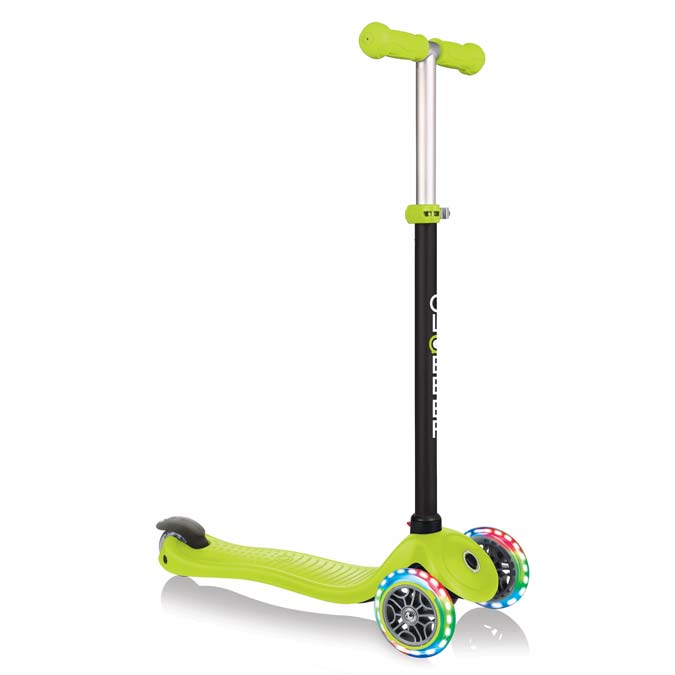 Тротинетка Globber 4 в 1 със стабилизатор, GO UP Sporty Lights - Зелена