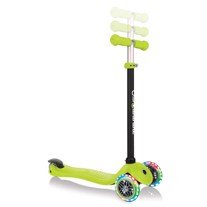 Тротинетка Globber 4 в 1 със стабилизатор, GO UP Sporty Lights - Зелена