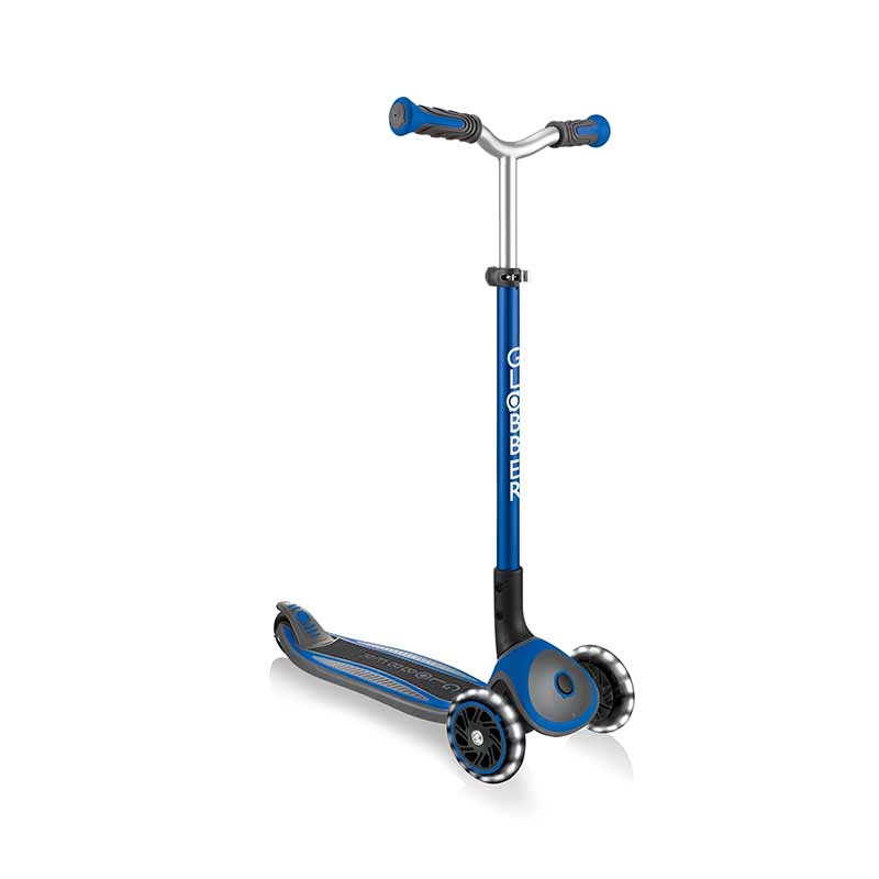 Globber Master Lights 3 Wheel Scooter, Blue