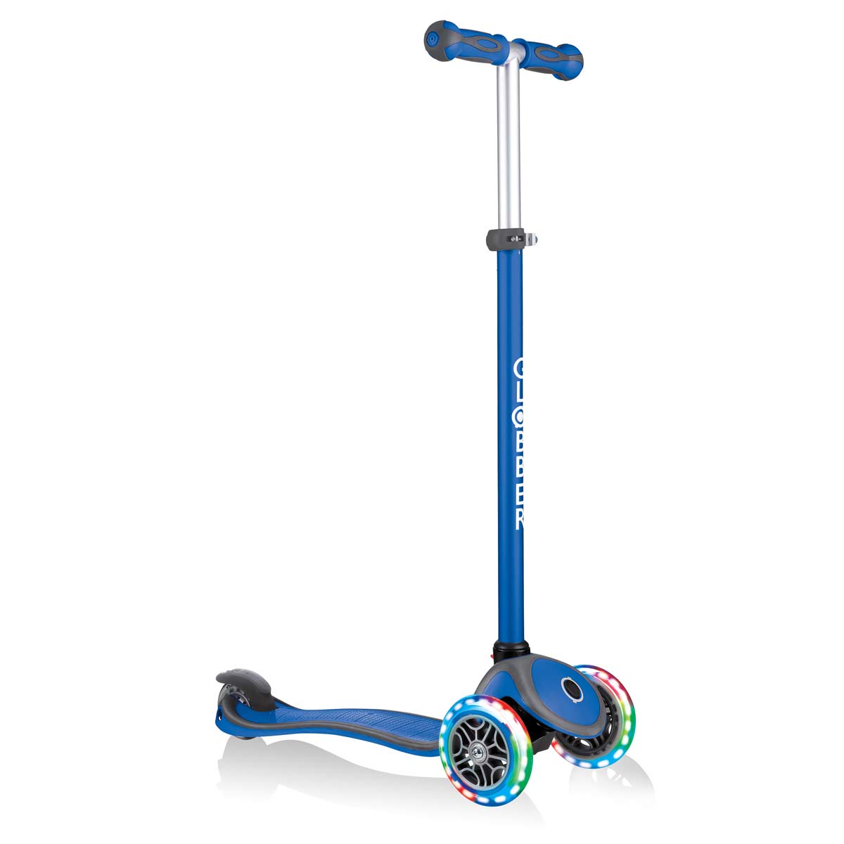 Тротинетка с родителски контрол 5 в 1 Globber Go Up Comfort Lights - синя