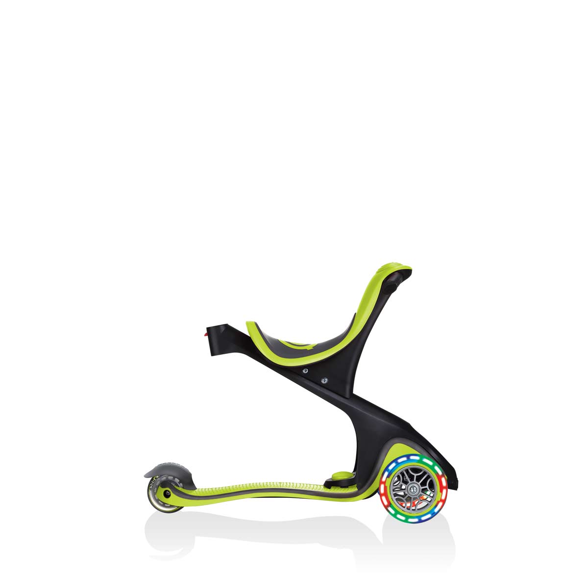 Тротинетка с родителски контрол 5 в 1 Globber Go Up Comfort Lights - зелена