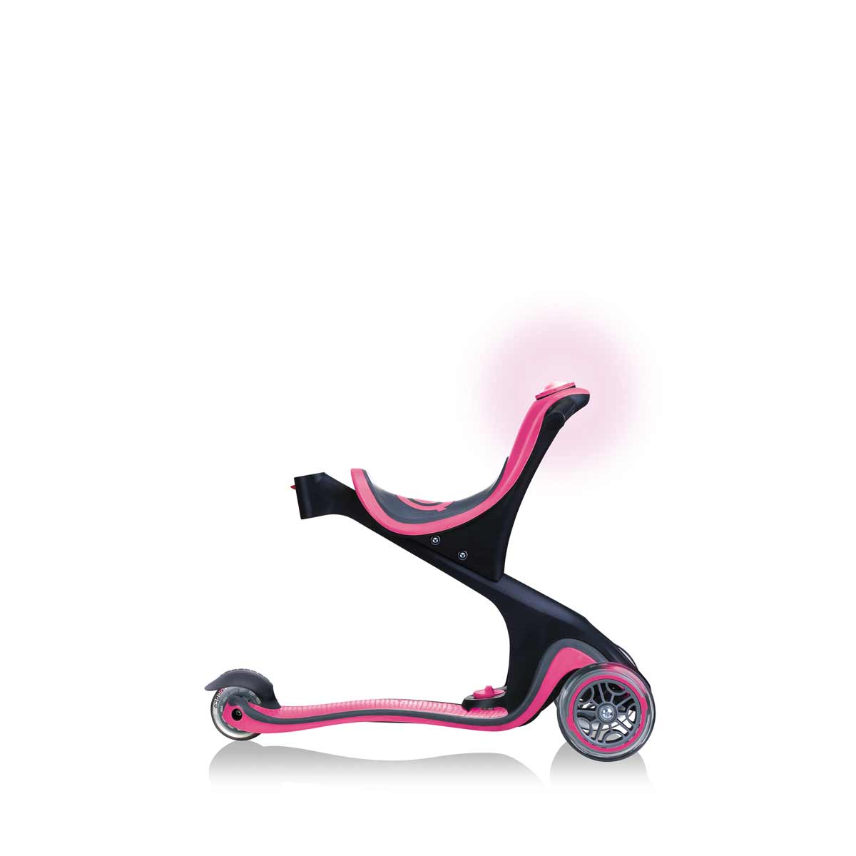 Тротинетка с родителски контрол 5 в 1 Globber Go Up Comfort Play - розова