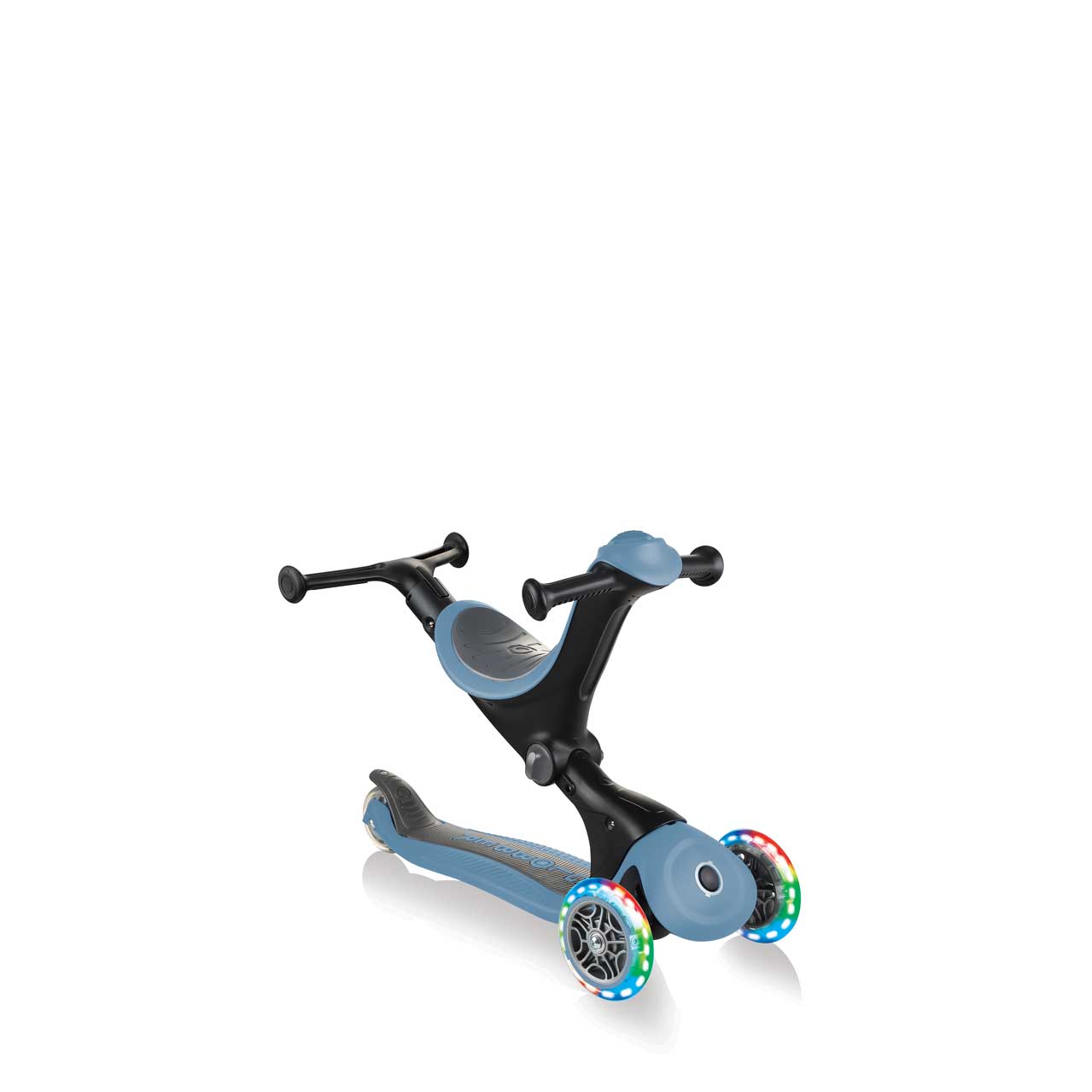 GO UP Deluxe Lights 5 in 1 Parental Control Scooter - Pastel Blue