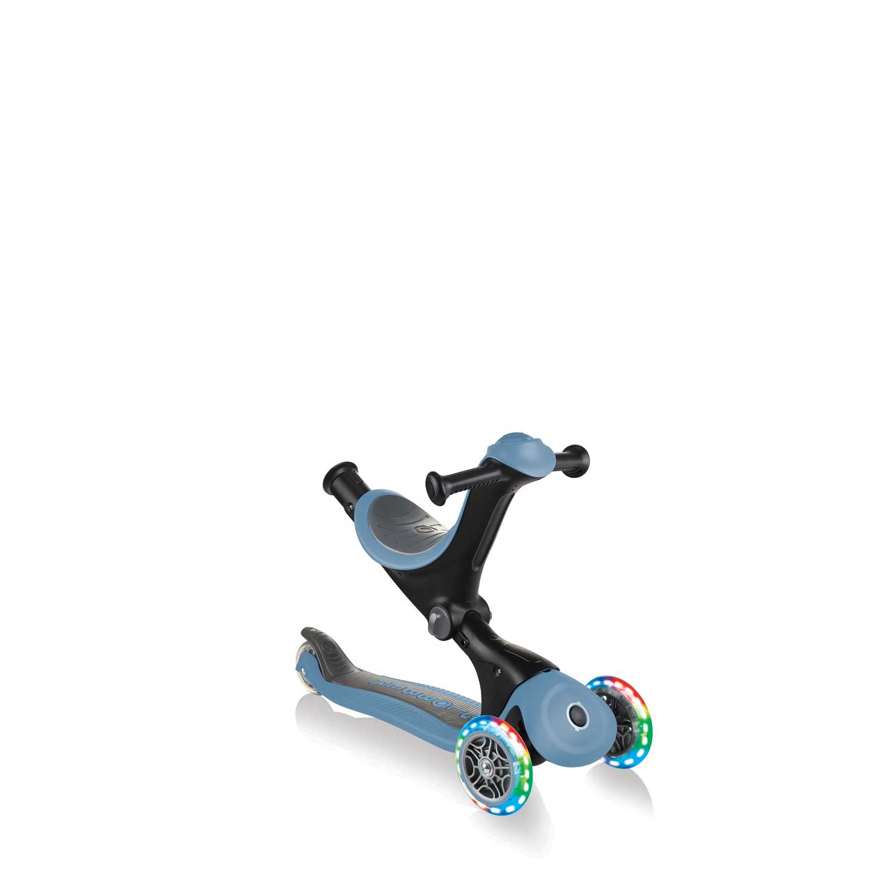 GO UP Deluxe Lights 5 in 1 Parental Control Scooter - Pastel Blue