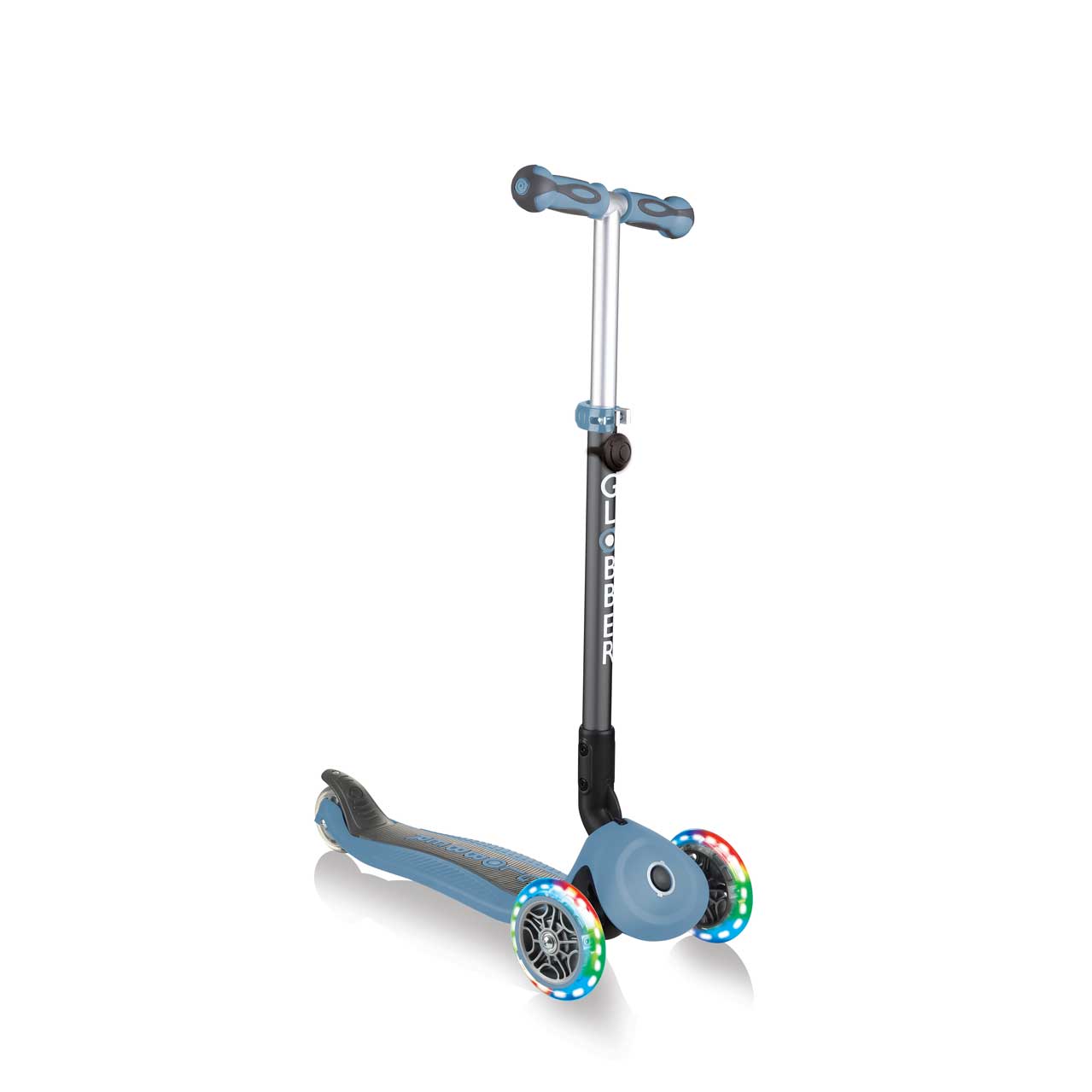 GO UP Deluxe Lights 5 in 1 Parental Control Scooter - Pastel Blue