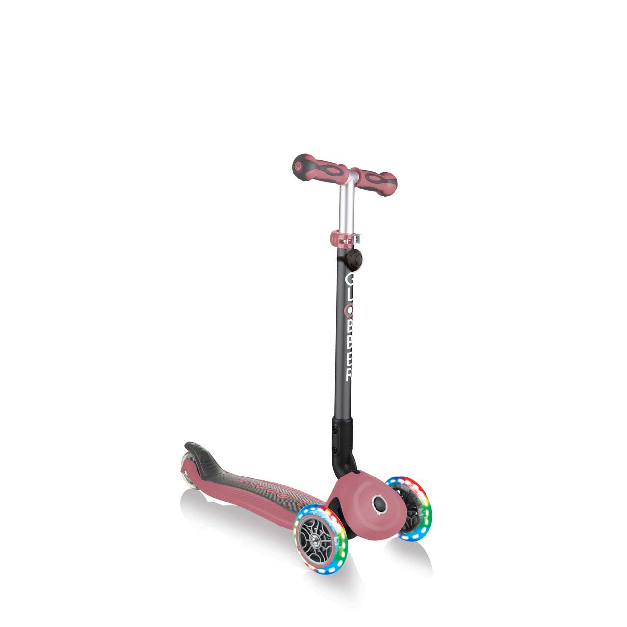 GO UP Deluxe Lights 5 in 1 Parental Control Scooter - Rose Ash