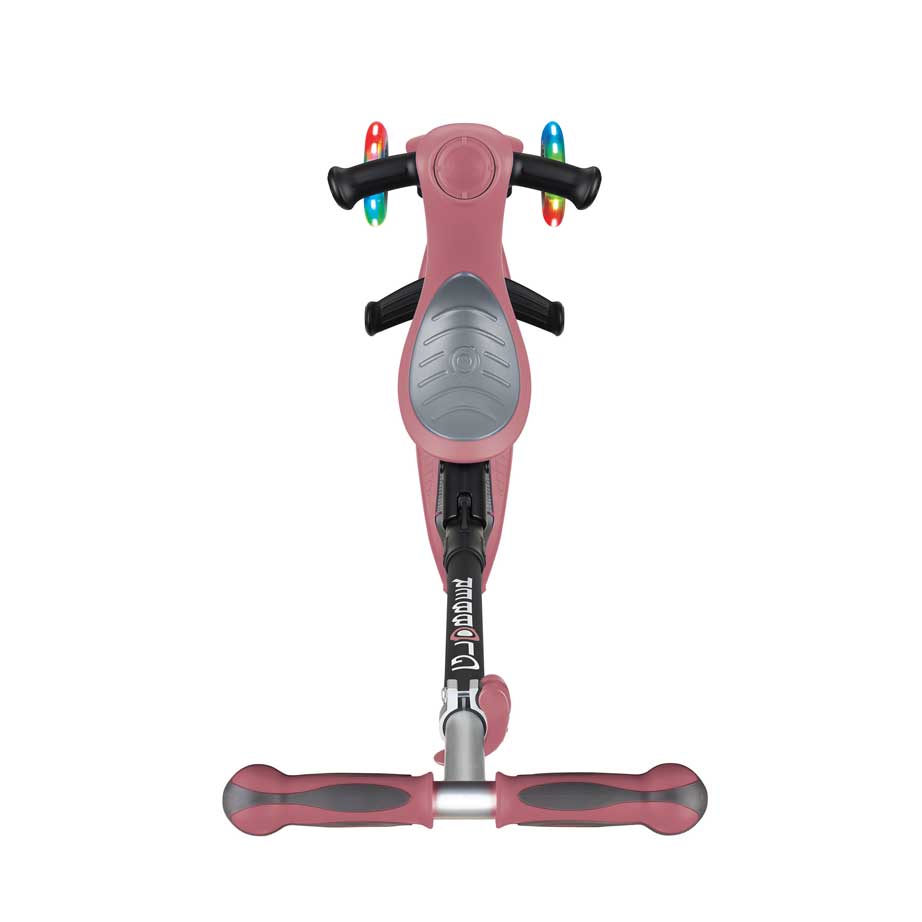 GO UP Deluxe Lights 5 in 1 Parental Control Scooter - Rose Ash