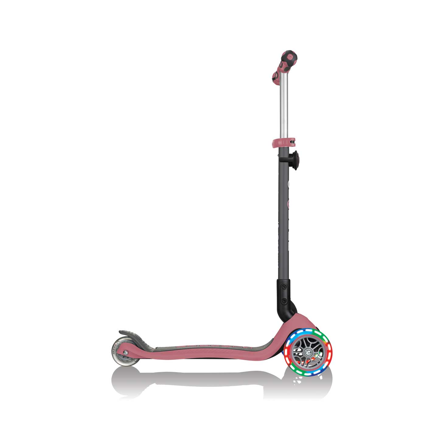 GO UP Deluxe Lights 5 in 1 Parental Control Scooter - Rose Ash