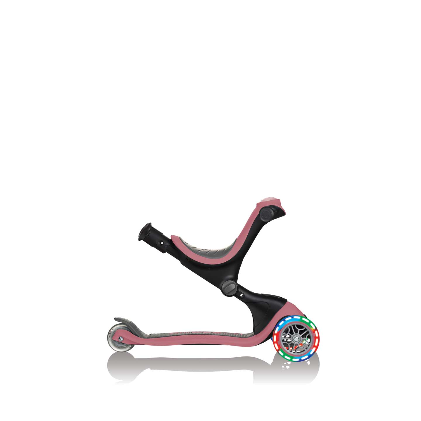 GO UP Deluxe Lights 5 in 1 Parental Control Scooter - Rose Ash