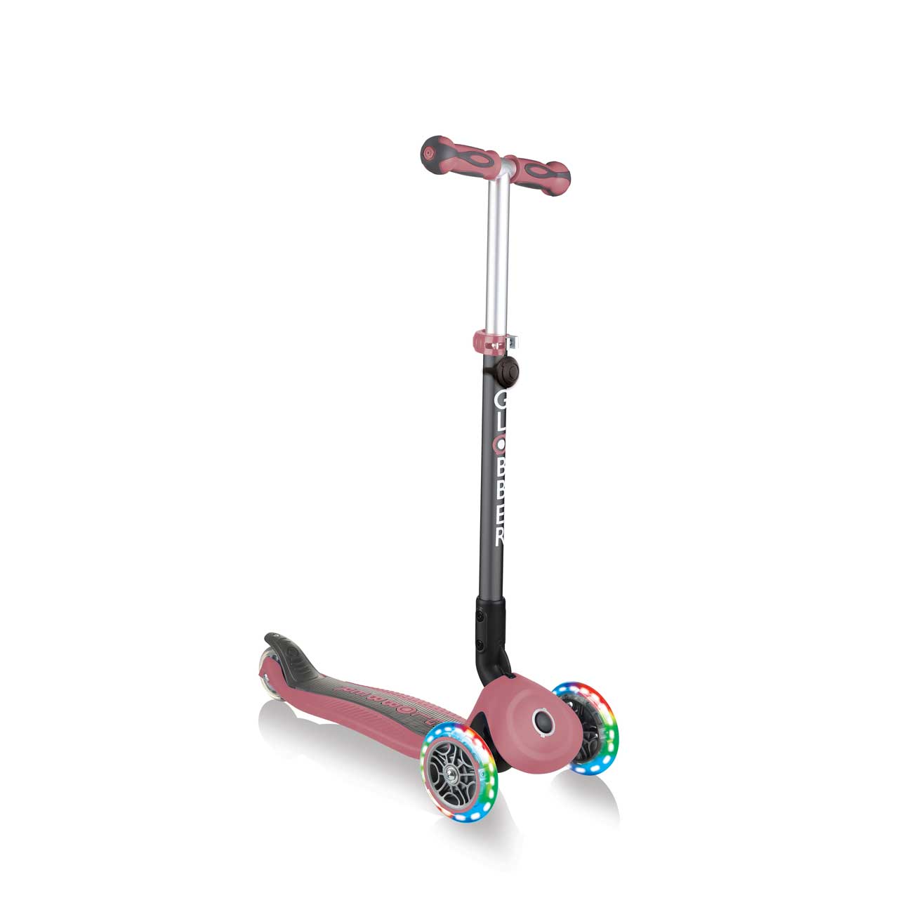 GO UP Deluxe Lights 5 in 1 Parental Control Scooter - Rose Ash