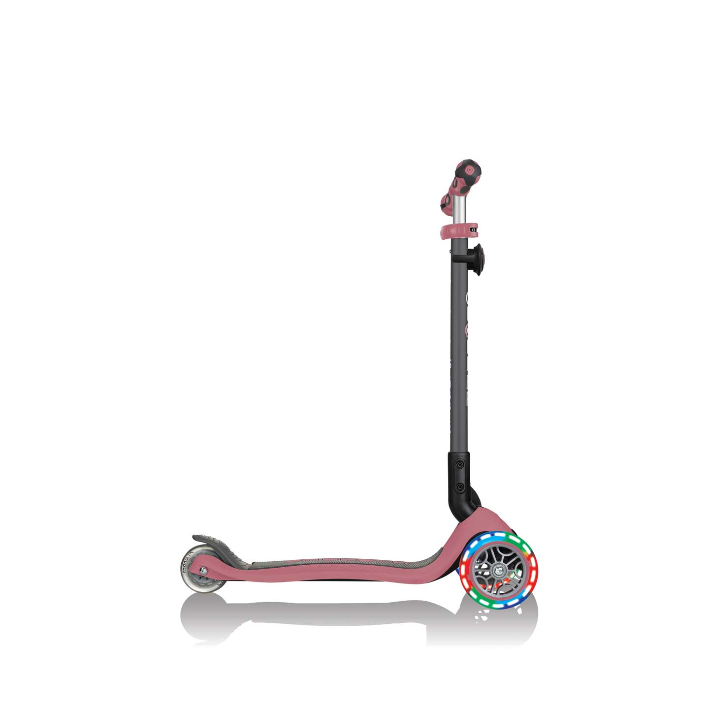 GO UP Deluxe Lights 5 in 1 Parental Control Scooter - Rose Ash