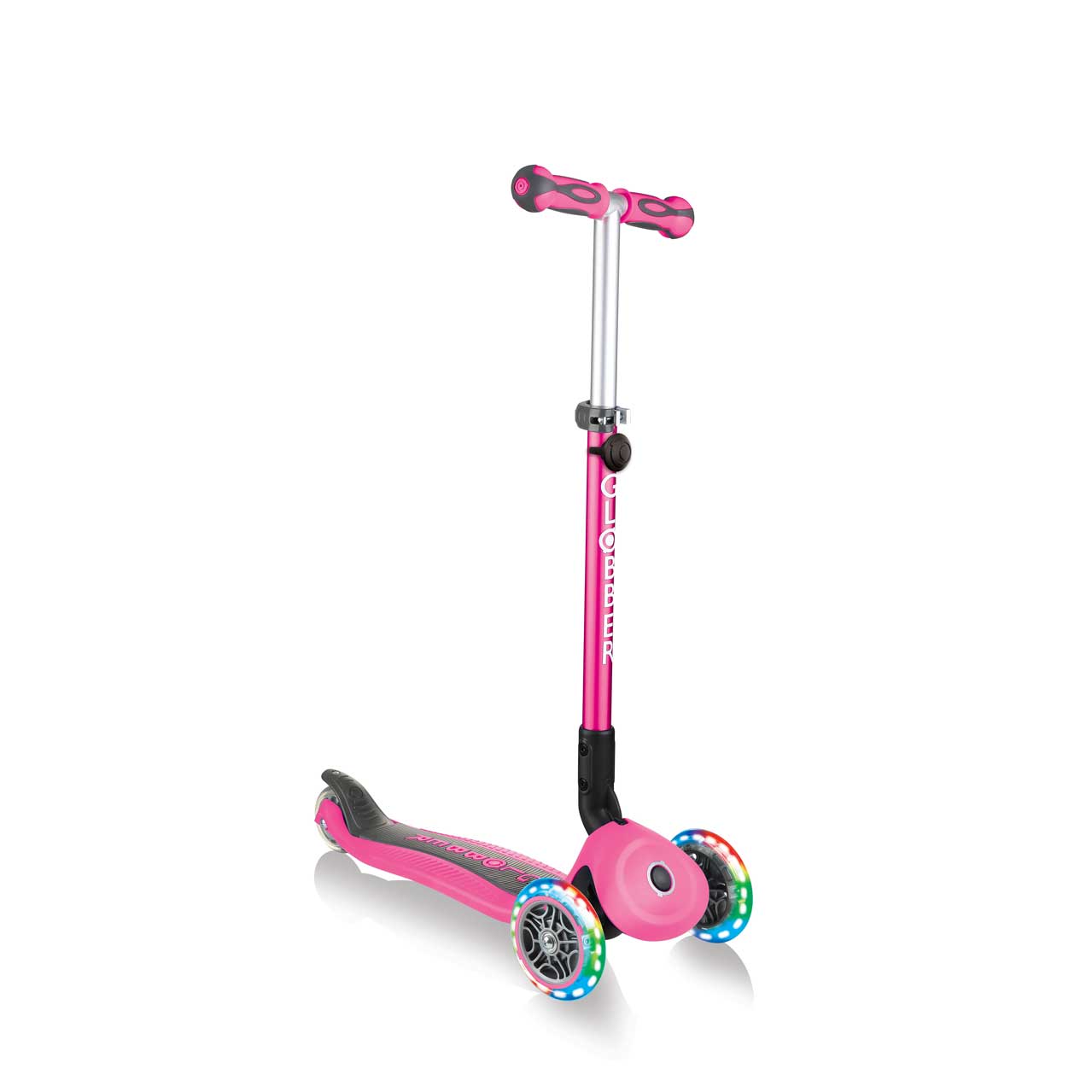 GO UP Deluxe Lights 5 in 1 Parental Control Scooter - Pink