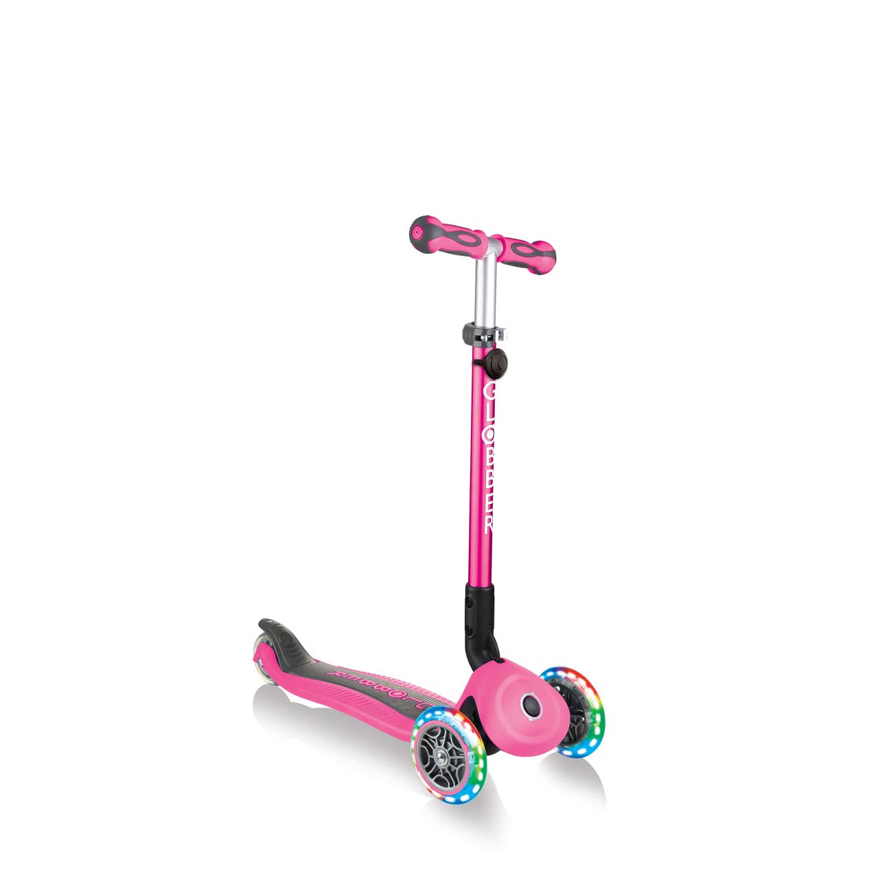 GO UP Deluxe Lights 5 in 1 Parental Control Scooter - Pink