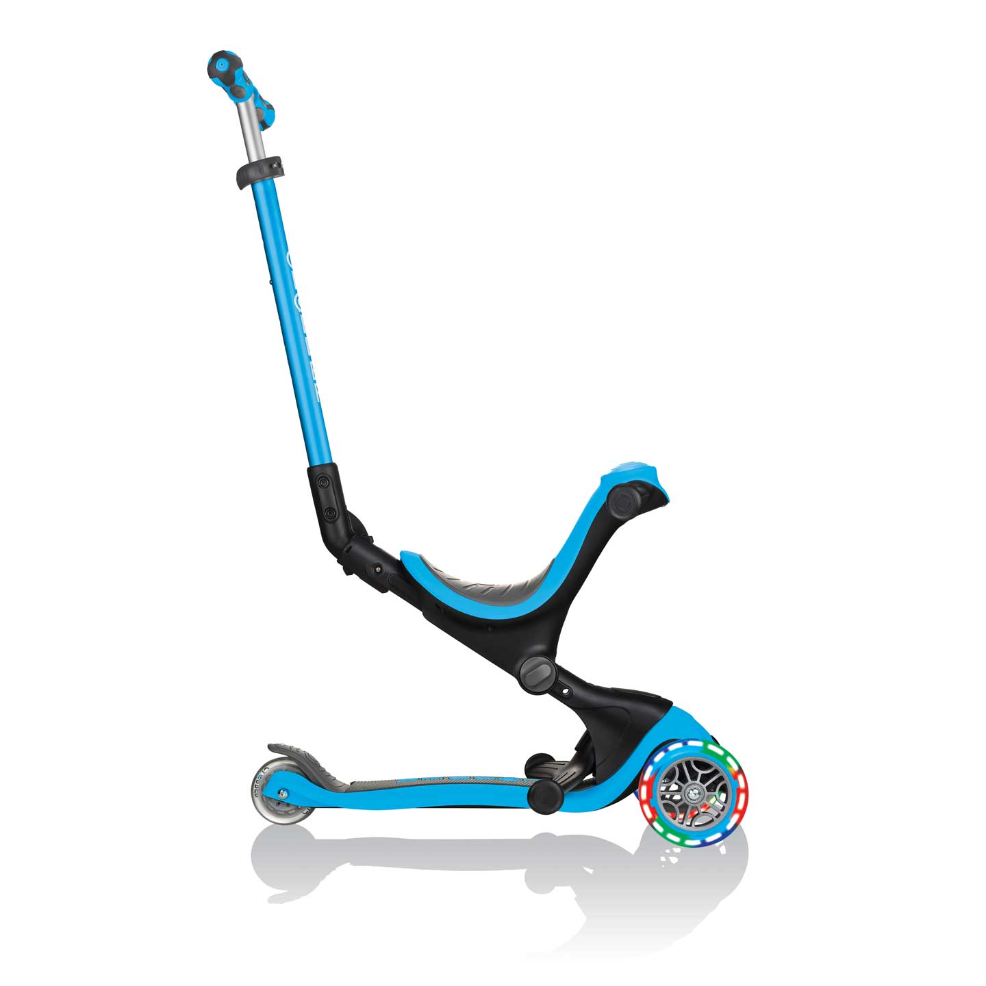 GO UP Deluxe Lights 5 in 1 Parental Control Scooter - Blue