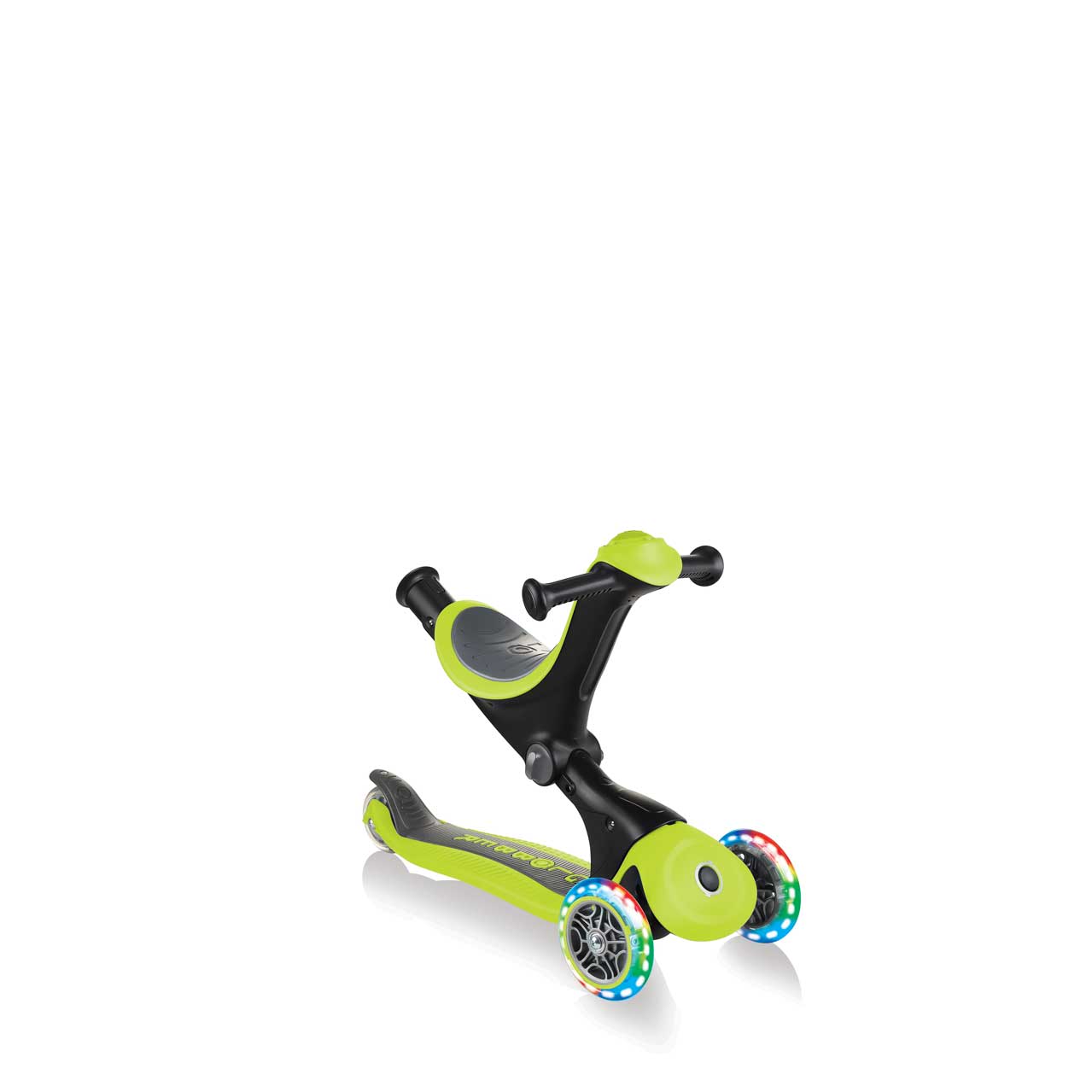 GO UP Deluxe Lights 5 in 1 Parental Control Scooter - Green