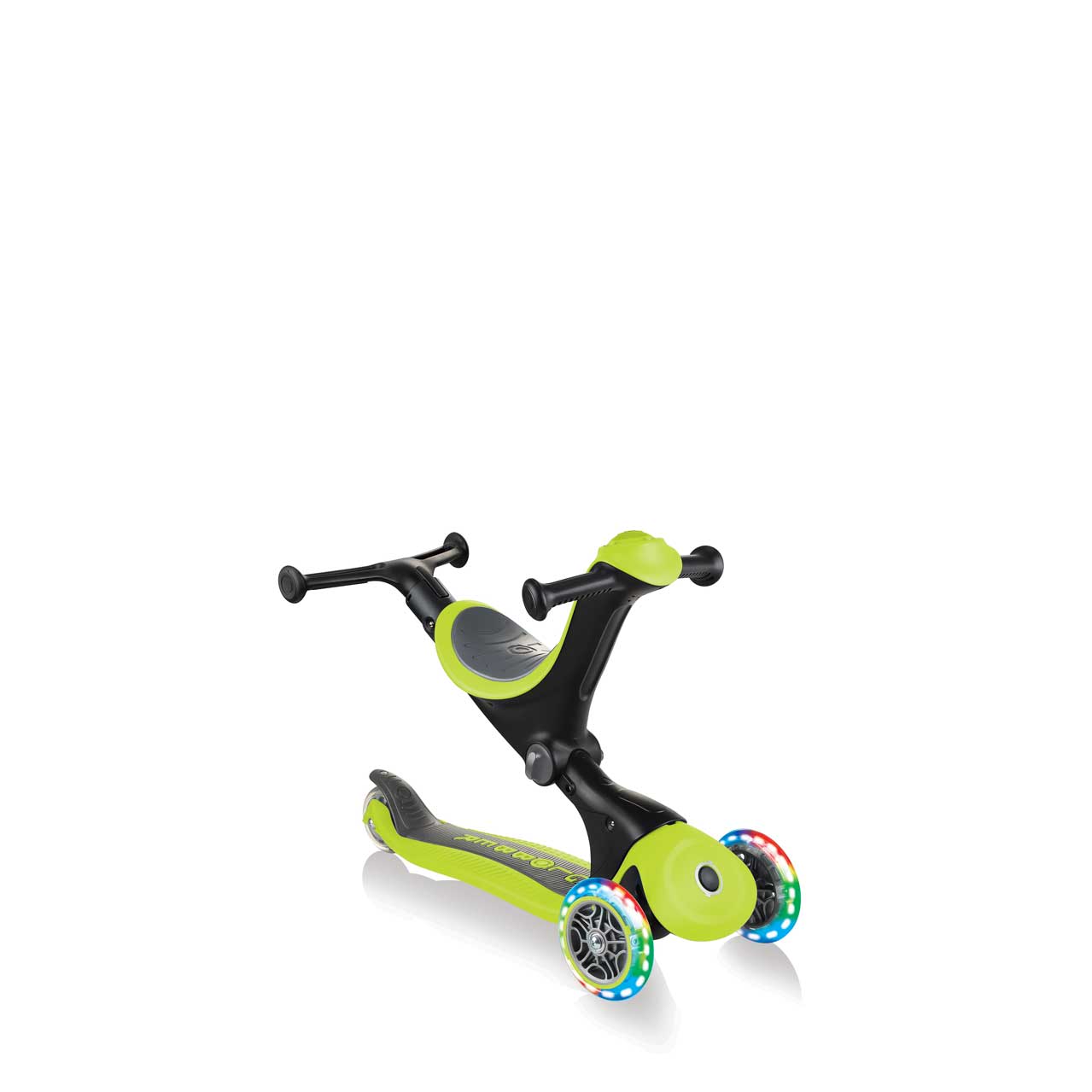 GO UP Deluxe Lights 5 in 1 Parental Control Scooter - Green