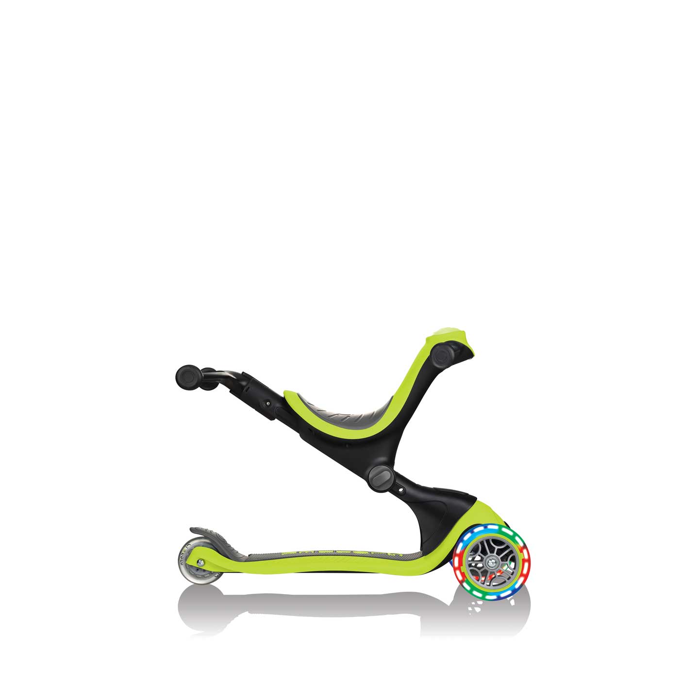GO UP Deluxe Lights 5 in 1 Parental Control Scooter - Green
