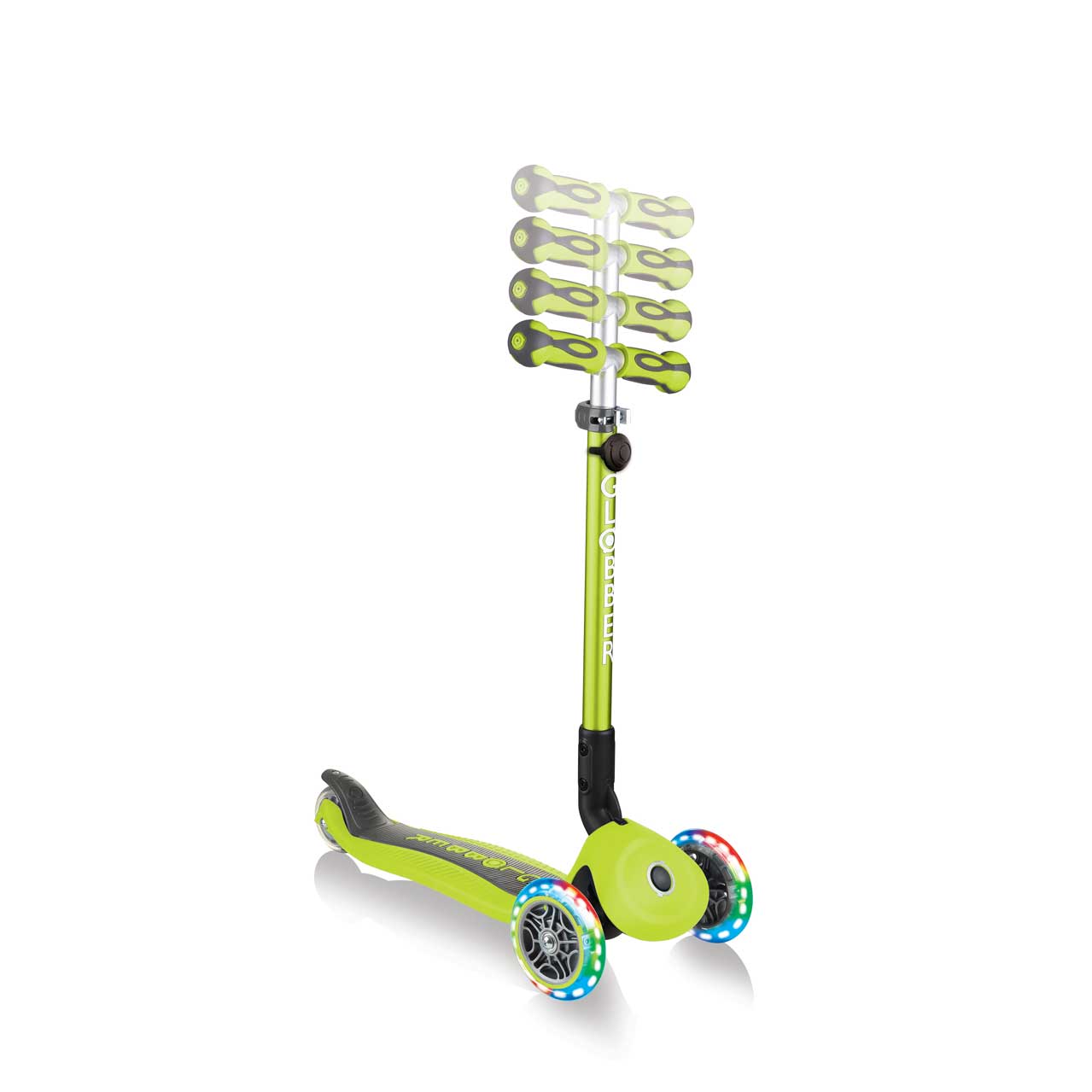 GO UP Deluxe Lights 5 in 1 Parental Control Scooter - Green