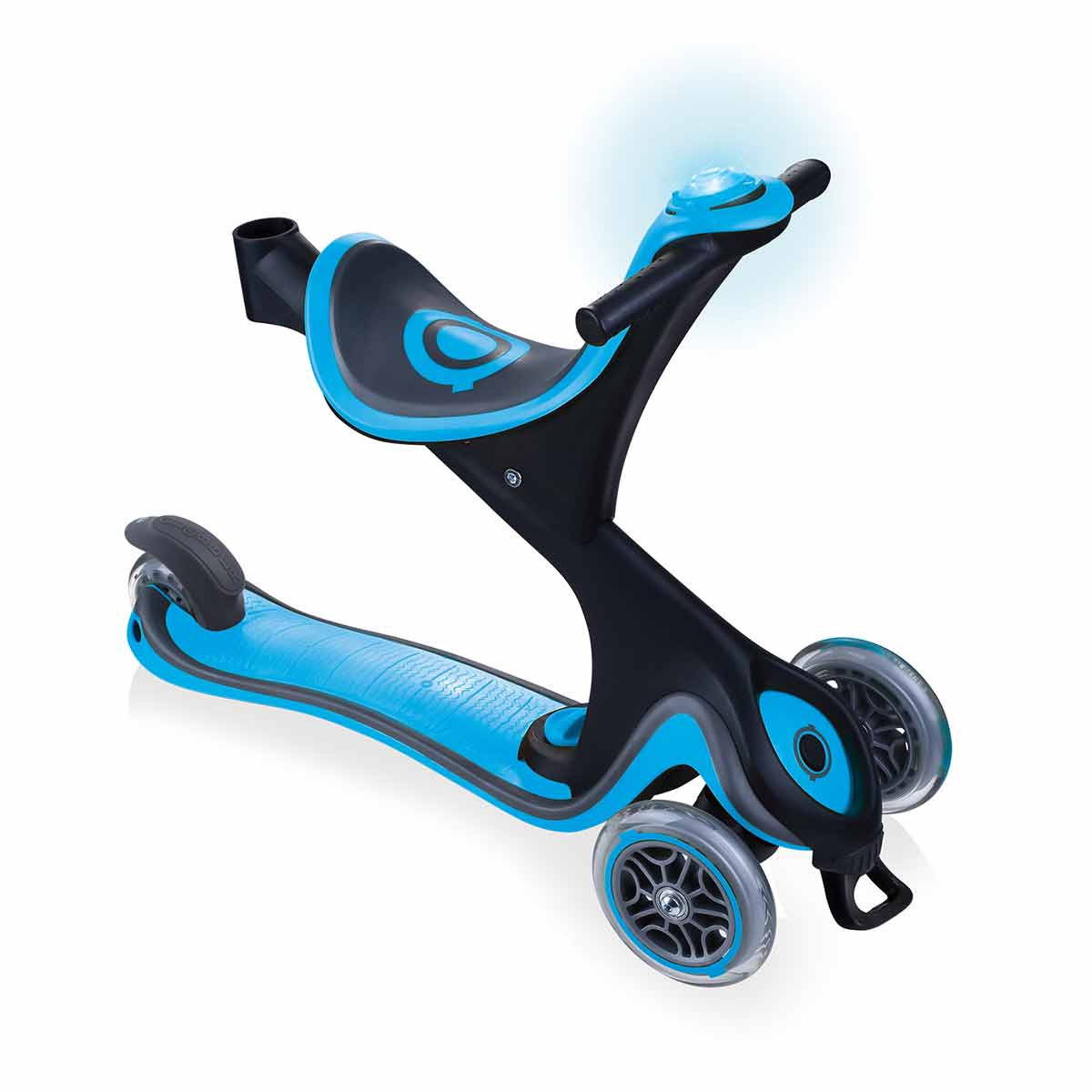 Тротинетка с родителски контрол 5в1 Globber Go Up Comfort Play - небесно синя