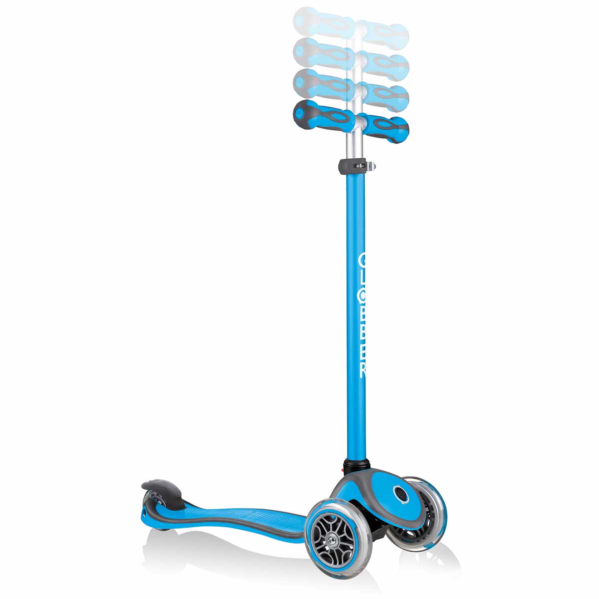 Тротинетка с родителски контрол 5в1 Globber Go Up Comfort Play - небесно синя