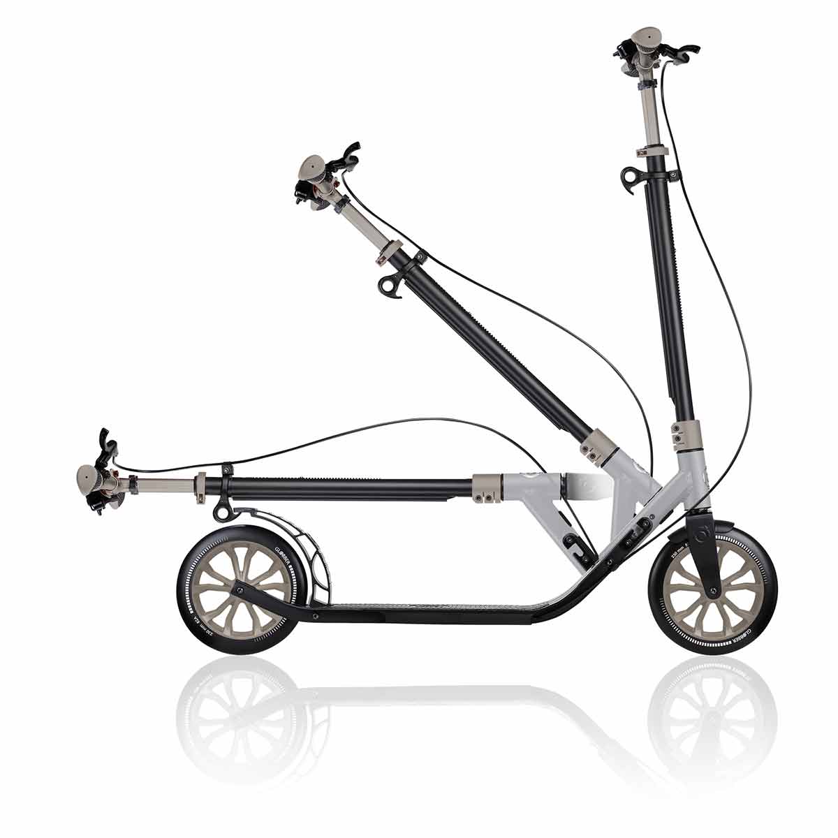 Scooter for teenagers Globber ONE NL 230 ULTIMATE - gray, foldable