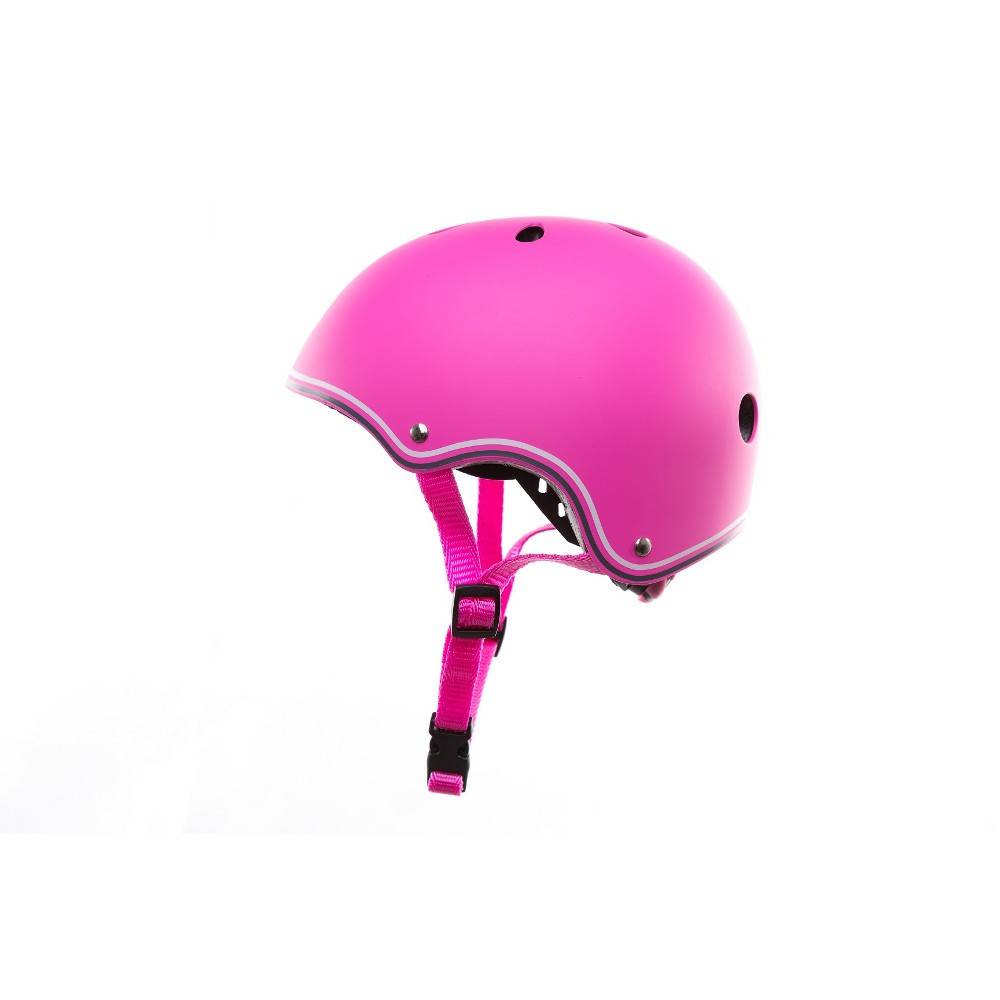 Colored bicycle and scooter helmet, 51-54 cm - Pink