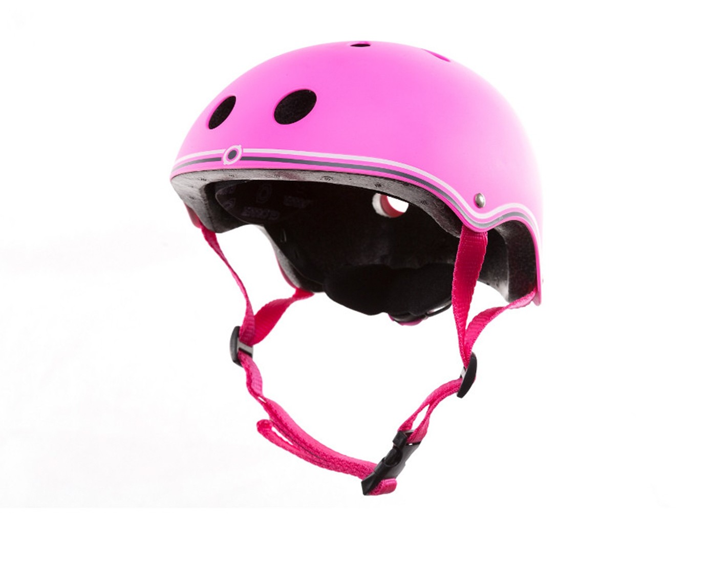 Colored bicycle and scooter helmet, 51-54 cm - Pink