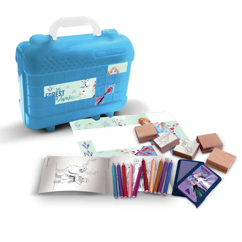 "Frozen 2" creative case with coloring accessories and 5 stamps