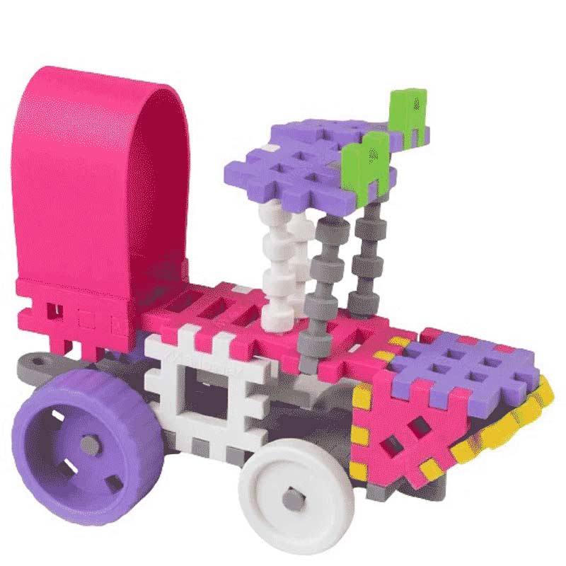 140-piece waffle mini builder, pink