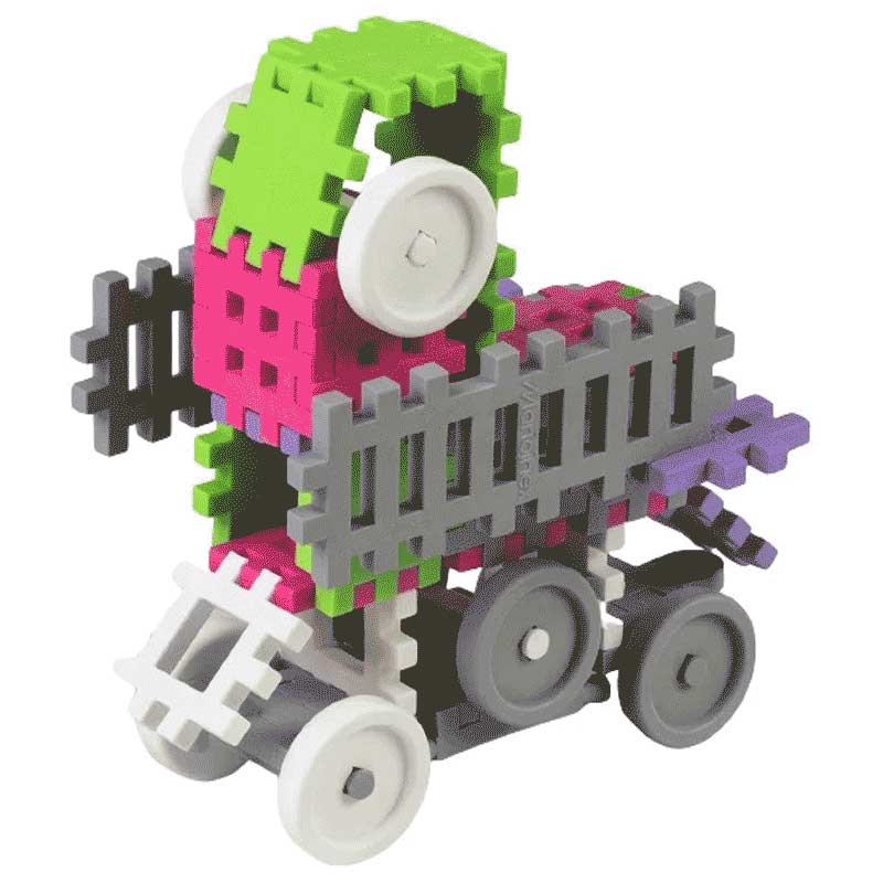140-piece waffle mini builder, pink