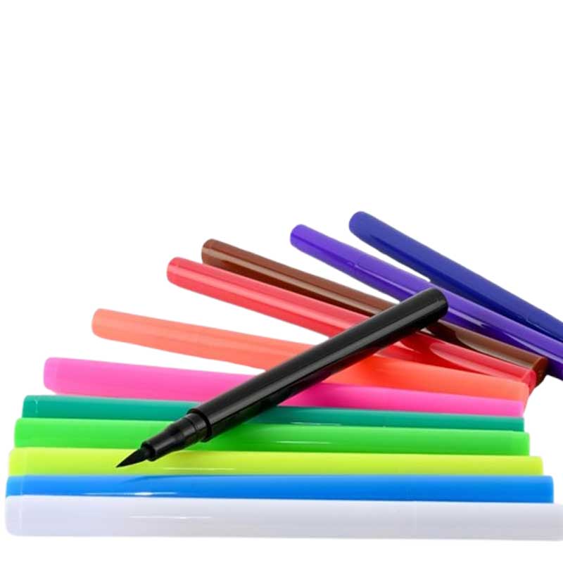 Waterproof markers in bright colors for drawing on the face and body