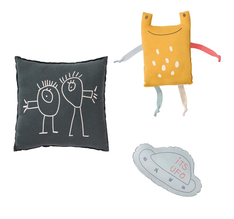Baby Clic Decorative pillows 3 pieces - Ufo