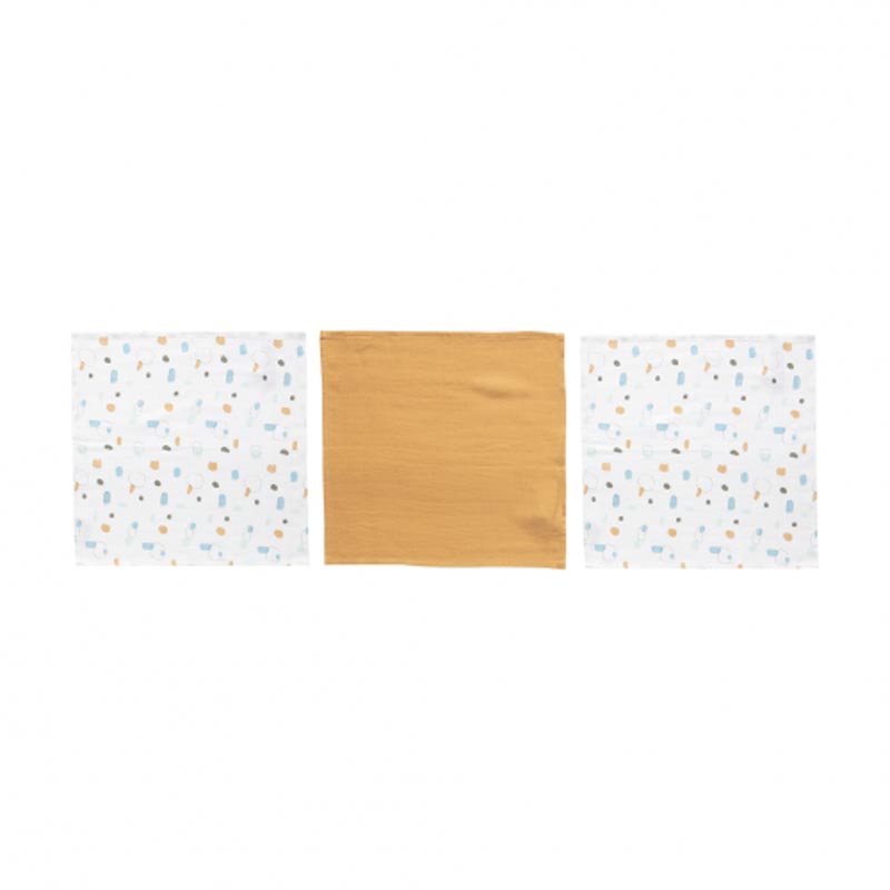 Luma 3pcs. Muslin face cloth 32х32cm - Child`s Play