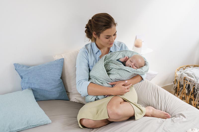 Doomoo Cotton blanket Dream Cloudy Kaki 75x100cm